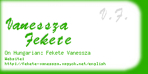 vanessza fekete business card